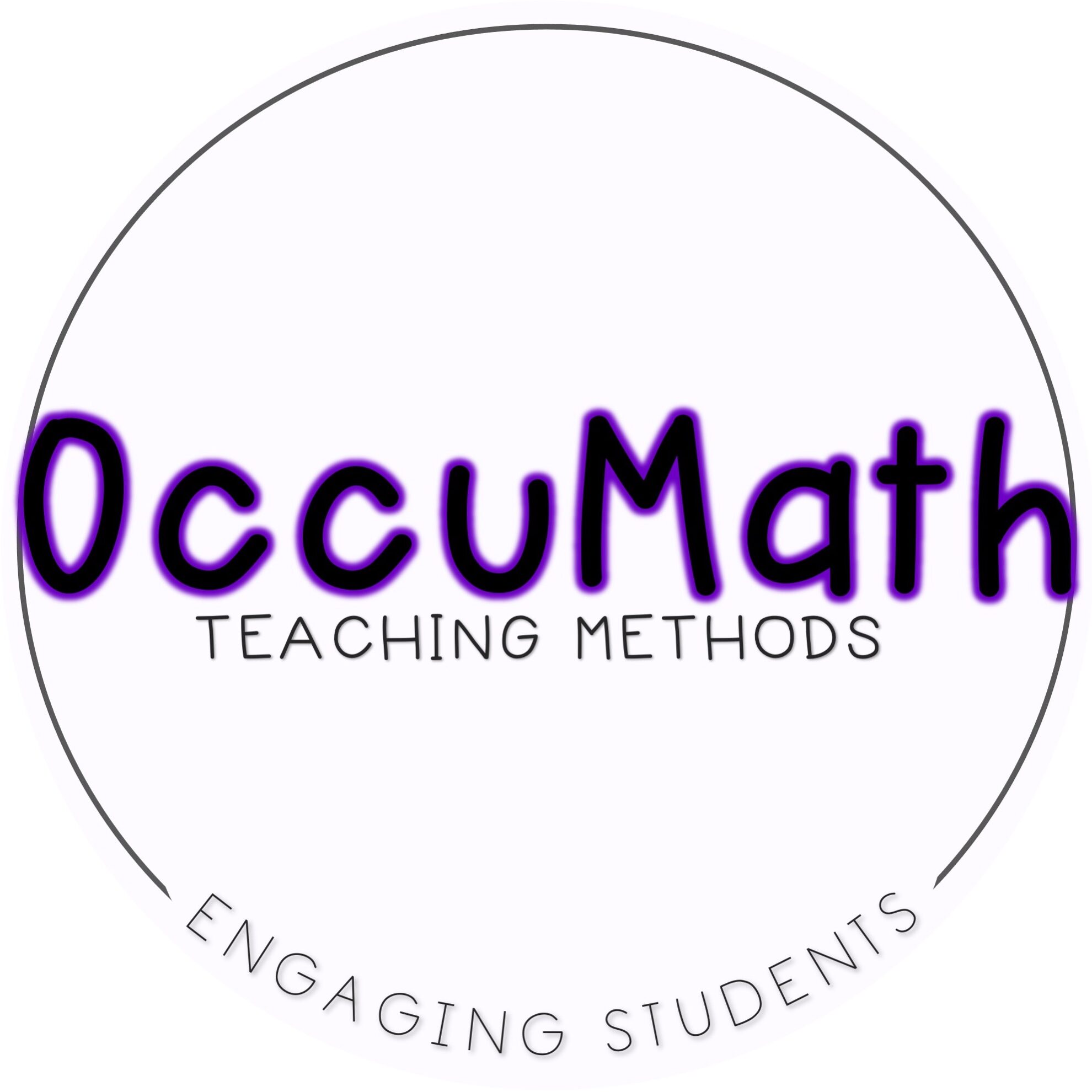 Round Logo saying Occumath Teaching Methods Engaging Students
